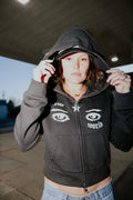 Newworld Cropped Body Bag Full-Zip Hoodie