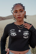 Newworld Eyes Thermal Cropped Long-sleeve